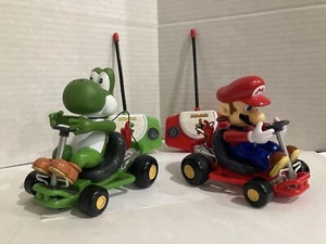 Nintendo Mario Kart remote control 2004 Yoshi & Mario toys not tested preowned - Picture 1 of 8