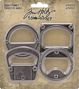 TIM HOLTZ Idea-ology Metal Gauge Frames 4pcs (approx 2" size) - Picture 1 of 2