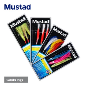 Mustad Sabiki Sea Fishing Rigs - Cod Bass Pollock Mackerel Herring Sardines - Picture 1 of 30