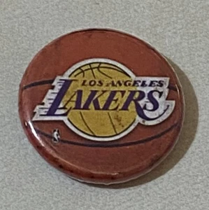 Los Angeles Lakers NBA Basketball Small Round Hat or Lapel Pin - Picture 1 of 3