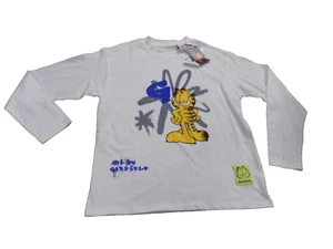 Zara Kids Art by Garfield The Cat Long Sleeve T Shirt Splatter 11-12 XL SPOTS - Picture 1 of 13