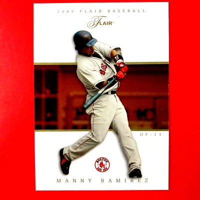 Manny Ramirez 2005 Flair Card #28 MLB Boston Red Sox - Image 1 of 2