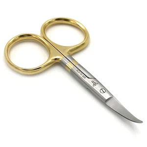 DR SLICK ALL PURPOSE SCISSORS - CURVED BLADE - 4" Fly Tying Crafts Sewing NEW! - Picture 1 of 4
