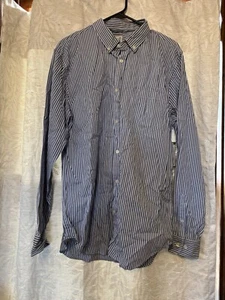 JC Penny 80s 2 Ply Button Up Shirt L - Picture 1 of 4