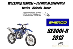 Sherco SE300i R SE 300i R Manuale Officina Servizio Riparazione USB 2013 - Foto 1 di 7