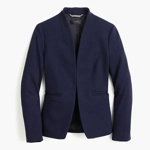 Neu mit Etikett J. Crew Größe 0 Ausgehblazer aus Stretch-Twill marineblau Stil H2743 - Bild 1 von 13