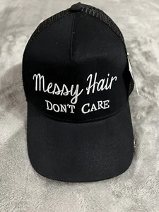 Women’s Hat High Pony Tail Trucker Style Snapback - Picture 1 of 5