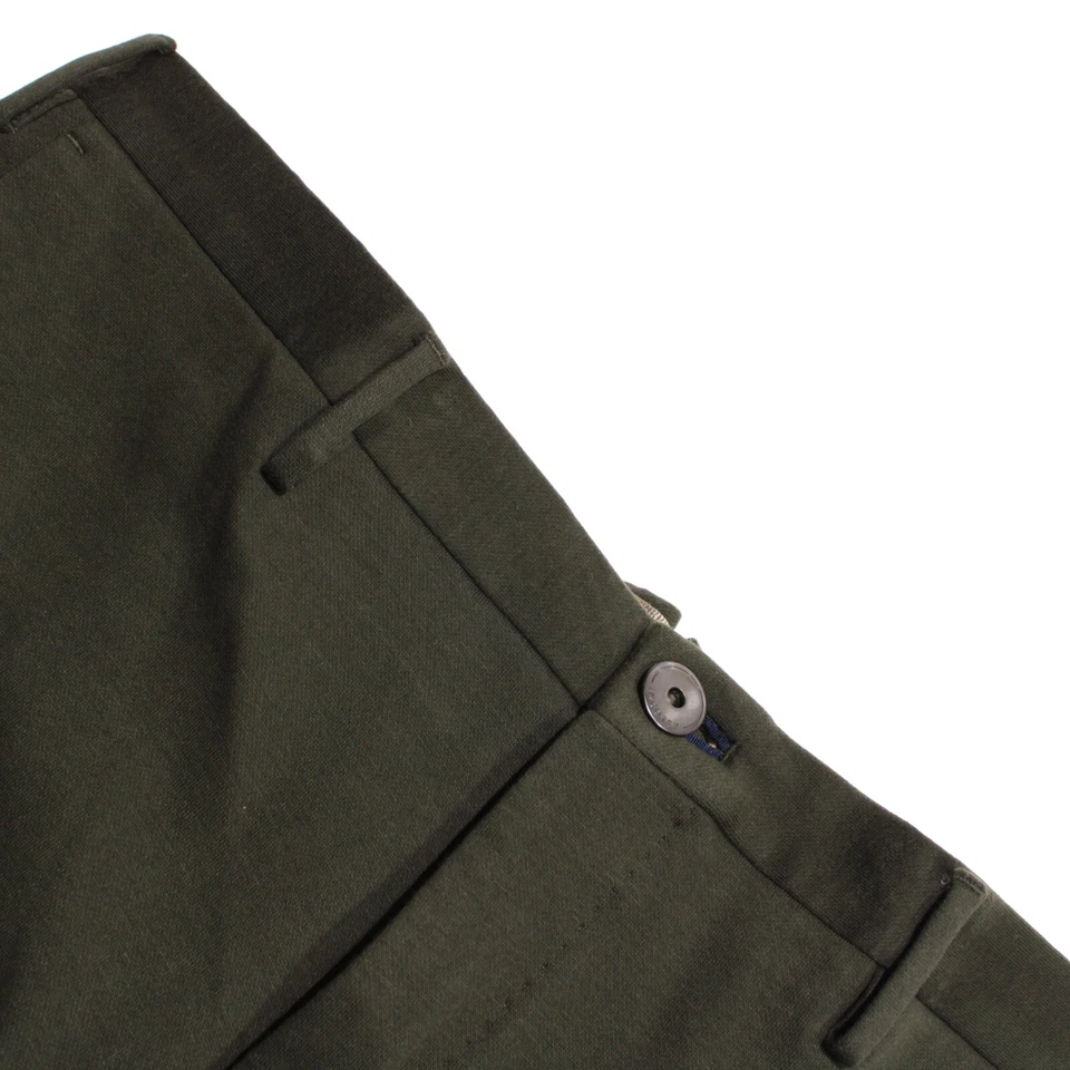 Incotex NWT Chinos / Casual Pants Sz 50R (US 34) Tight Fit in Solid Green Cotton - Image 1 of 4