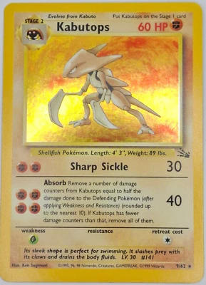 Kabutops - Pokémonkarte - 9/62 - Fossil Set - Near Mint - Mint - Englisch - Bild 1 von 4