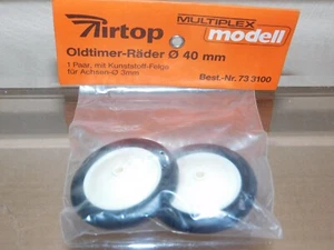 Ruedas vintage originales Multiplex Oldtimer 40mm nº 733100 de los años 80 - Imagen 1 de 4