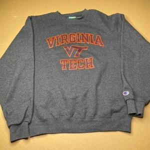 Champion Virginia Tech University Crewneck Pullover Sweatshirt Size Small - Picture 1 of 7