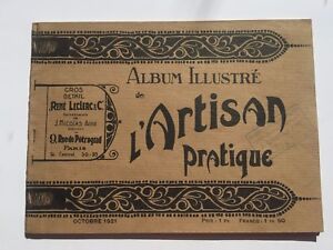 1921 Album Fourniture Catalogue Artiste Français Illustre de l'Artisan Pratique 