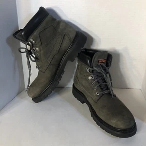 Harley Davidson Mens Work Boots Sz 9.5 M Style D93366 Gray Motorcycle Work Hike - Picture 1 of 16