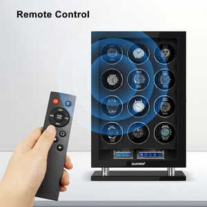 Automatic 12 Watch Winder LED LCD Touch Screen Display Storage Case Box Gift - Picture 1 of 13