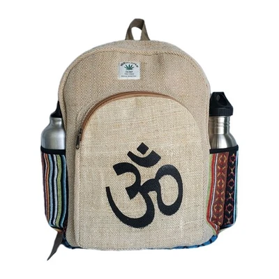 Mochila grande de cáñamo puro Foto 1 de 4