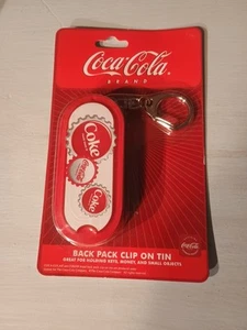 Coca Cola Back Pack clip on tin new in sealed package, see pics, free ship - Picture 1 of 4