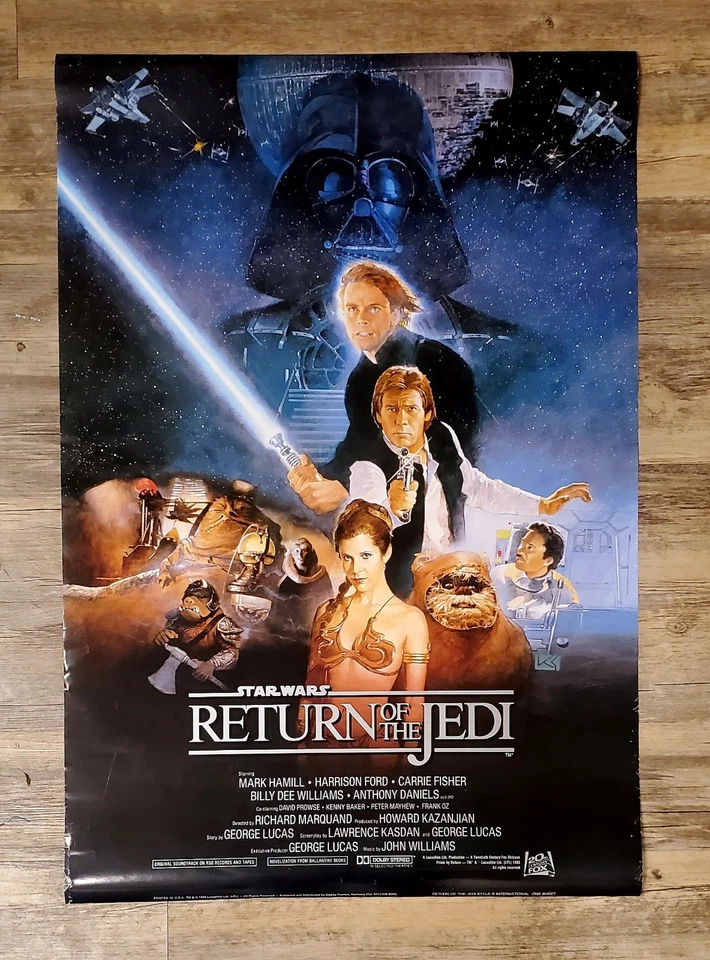 Star Wars Return of the Jedi 1983 USA One Sheet Poster Style B 1995 ZigZag Reiss - Image 1 of 4