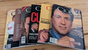 Six Cigar Aficionado Magazines Celebrities High End Luxury Articles Varied Date - Foto 1 di 6