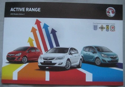 2012 Vauxhall Corsa, Astra & Meriva Active range Brochure Pub. No. VM1109934 - Image 1 of 4