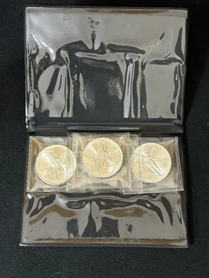 Set of 3 Mexico 1 oz SILVER Libertad Blanchard Set 1982 1983 1984 Uncirculated - Image 1 of 4
