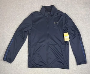 Nike Jacket Mens Small Blue Dri-FIT Training Full Zip Athletic DM6593-451 New - Picture 1 of 12