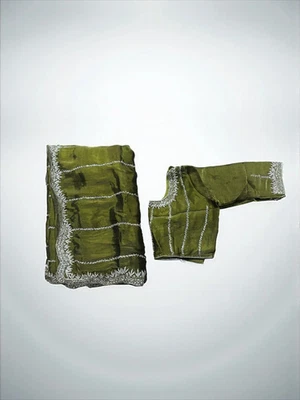 Designer Saree com blusa pronta, uso cultural feminino, 28 de agosto - Imagem 1 de 4