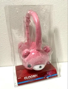 TaiTo Gloomy Headphones Pink Bloody Bear Chax GP Face Plush Fluffy Kawaii - Picture 1 of 7