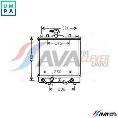 RADIATOR ENGINE COOLING SZ2095 FOR SUZUKI IGNIS/II M13A 1.3L M15A 1.5L 4cyl - Image 1 of 4