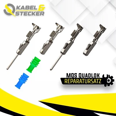 2LIMITED CARPARTS MQS Quadlok female pin plug crimp contact seal blind plug 0.50-0.75mm²