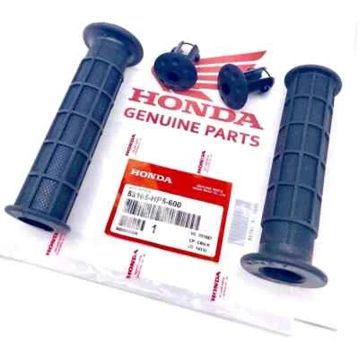 OEM BLACK Honda Rincon 680 650 Rancher 420 Foreman 400 450 Handle Bars Grips - Imagem 1 de 2