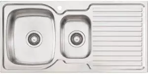 Oliveri Endeavour 1 & 1/2 Bowl Inset Sink With Drainer EE01 - Picture 1 of 3