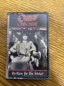 OZZY OSBOURNE NO REST FOR THE WICKED Cassette Tape OG 1988 Heavy Metal Rare - Picture 1 of 3