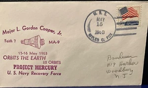 PROJECT MERCURY RECOVERY SHIP  MA-9 GORDON COOPER -ONBOARD -M C FOX-MAY 16, 1963 - Picture 1 of 5