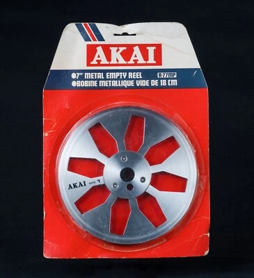 Carrete a carrete de metal AKAI R-77MP R-77M-J 7" para grabadora de cinta para GX-747 GX-77 Foto 1 de 4