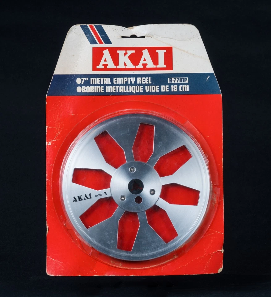 Carrete a carrete de metal AKAI R-77MP R-77M-J 7" para grabadora de cinta para GX-747 GX-77 Foto 1 de 4