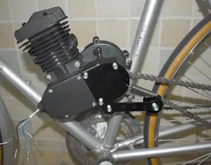 Black Chain Tensioner 49cc 66cc 80cc 2-Stroke Engine Motorized Bicycle New - Foto 1 di 7