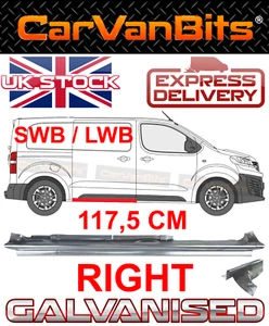 FOR VAUXHALL VIVARO 2001- UNDER SIDE SLIDING DOOR REPAIR PANEL SILL RIGHT - Picture 1 of 6