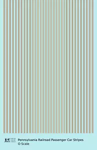 K4 O Scale Decals Pennsylvania Railroad Passenger Car Stripes Bronze Gold - Picture 1 of 3