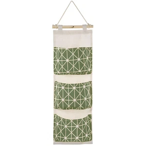 New Wall Mounted Hanging Storage Bag Organizer with 3 Waterproof Pockets - Picture 1 of 8