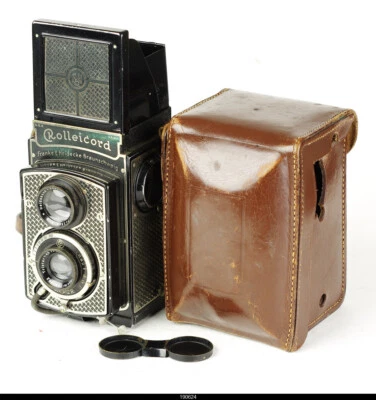 TLR Rollei Rolleicord Art Deco TLR Camera w/ Case Cap Triotar 75mm F4.5 - Photo 1/4