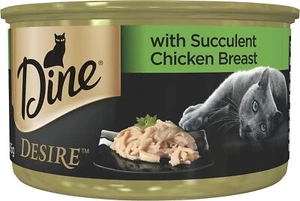 DINE Wet Desire Succulent Chicken Breast 85gm 24 Pack Wet Cat Food Feline Feed - Picture 1 of 15