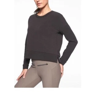Athleta Women's NWT Large Black Modern Sweatshirt - Picture 1 of 13