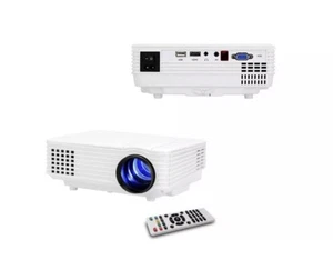 Favi Entertainment OEM H1 LED LCD Mini Video Projector Plus Screen Kit 100” - Picture 1 of 11