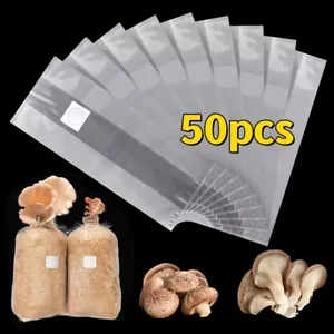 50x Microfilter Beutel, Pilzzucht eutel, Pilzzuchtbeutel, Mushroom Grow Bag, PP - Bild 1 von 21