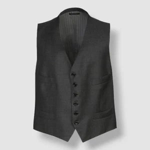 Tom Ford Men's Gray Wool Solid Suit Waistcoat Vest Size 52L - Picture 1 of 3