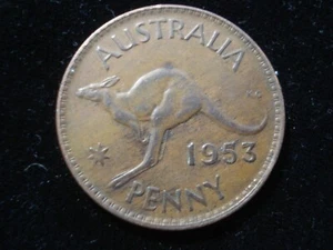 Australia 1953 Penny Double Strike on Date Error Coin Rare - Picture 1 of 3