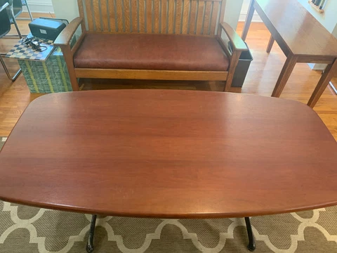 Vintage Steelcase 6 Foot Mohogany Conferance table Cover