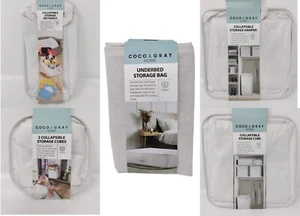 Collapsible Storage Cubes Rectangle White Space Saver  Crate Box Home Organizer - Picture 1 of 20