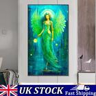 Paint By Numbers Kit On Canvas DIY Oil Art Green Angel Picture Decor 40x70cm