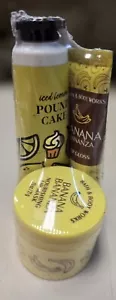 Bath & Body Works BANANA BONANZA Mask, Lip Gloss and LEMON POUND CAKE HAND CREAM - Picture 1 of 2